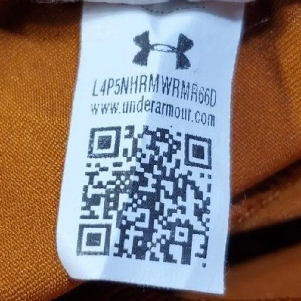 Under Armour 1373864 Hybrid Cargo Pants Mens Medium M Orange Joggers Athletic